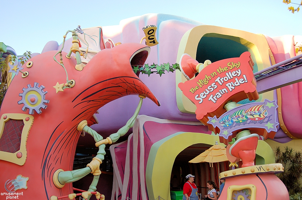 High in the Sky Seuss Trolley Train Ride