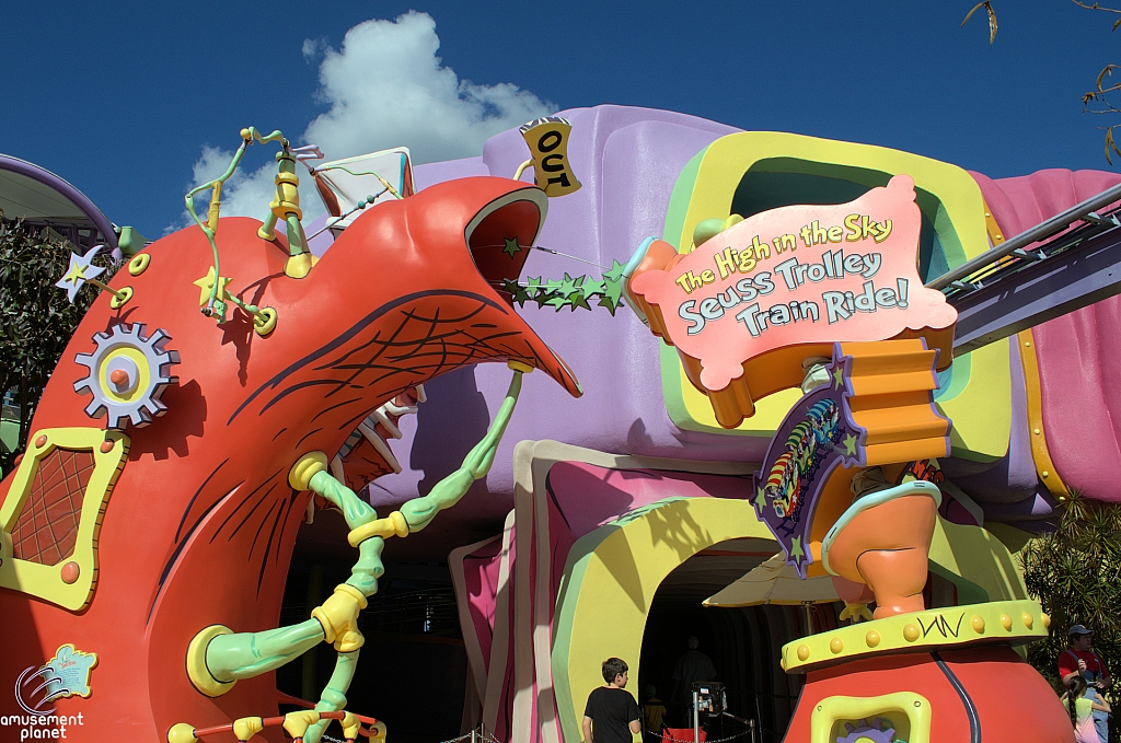 High in the Sky Seuss Trolley Train Ride