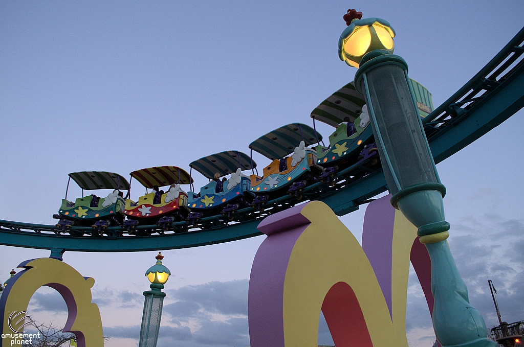 High in the Sky Seuss Trolley Train Ride