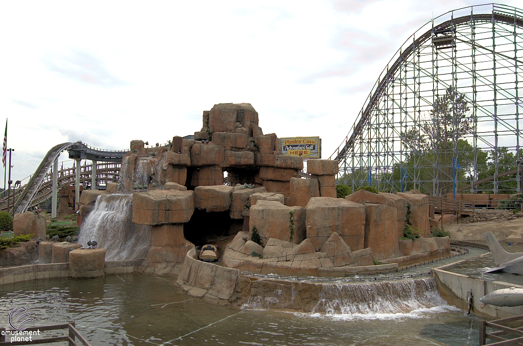Timber Wolf Howling Log Flume