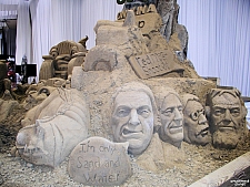 Jeep Sand SculSculpture