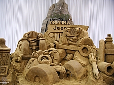 Jeep Sand Sculpture