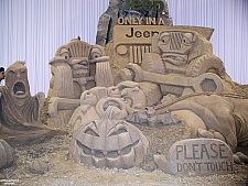 Jeep Sand Sculpture